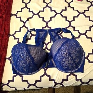 Blue 42H front snap Cacique Bra-Lane Bryant